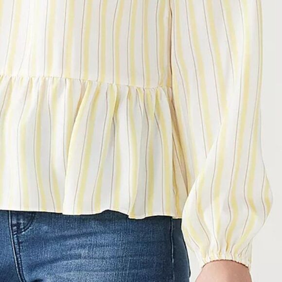 Nine West Women's V-Neck Peplum Blouse - Picture 4 of 6